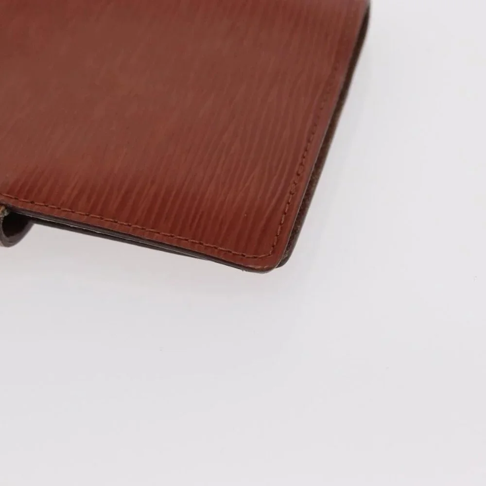 LOUIS VUITTON Epi Agenda PM Day Planner Cover Brown